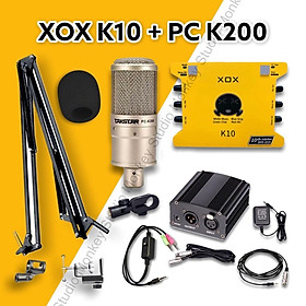 Mua Bộ Mic Hát Livestream Soundcard XOX K10 2020 & Mic TAKSTAR PC K200 Chất Lượng Cao  Âm Thanh Cực Kỳ Sống Động - Hàng Chính Hãng