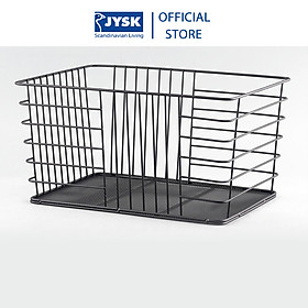 Mua Giỏ đựng | JYSK Mala | sắt sơn tĩnh điện | đen | R34xS24xC18cm