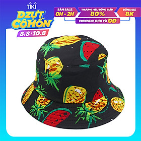 Mũ bucket trái cây phong cách thời trang du lịch biển