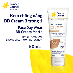 (Exp 03.25) Kem chống nắng Cancer Council - BB Cream 3 trong 1 SPF50+/PA++++ 50ml