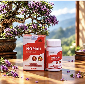 Viên mỡ máu Kingphar, hộp 40v, hỗ trợ hạ mỡ máu, giảm nguy cơ xơ vữa mạch máu