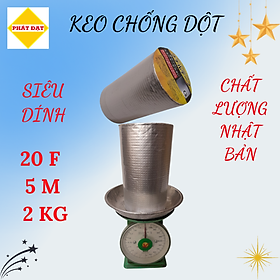 Băng keo chống dột bản 20cm, dài 5m, trọng lượng 2 Kg, keo dày, siêu dính, bám chắc trên mọi bề mặt vật liệu, hàng có sẵn giao ngay