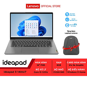 Mua Laptop Lenovo Ideapad 3 82RJ0019VN i5-1235U|8GB|512GB SSD| Intel Iris Graphics|Win 11 - Hàng chính hãng