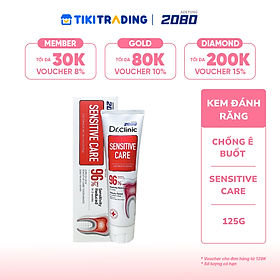 Kem đánh răng cao cấp Hàn Quốc Aekyung 2080 Dr.Clinic Sensitive Care (Chuyên gia nha khoa - Chống ê buốt) 125g
