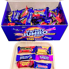 Socola thanh Cadbury Variety Jumbo tổng hợp 6 vị 1.56kg Úc - Giúp bổ sung dinh dưỡng, khoáng chất và năng lượng - QuaTangMe Extaste