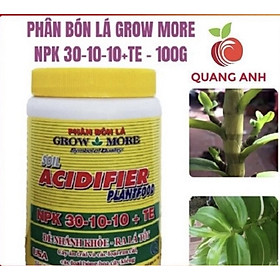 Mua Phân Bón Lá Kích Đẻ Nhánh - Ra Lá Nhiều Grow More 30-10-10 + TE - Chai 100Gr