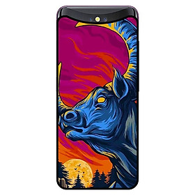 Ốp in cho Oppo Find X Trâu Xanh - Hàng chính hãng