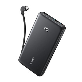 Mua Sạc dự phòng Anker Zolo 1C1A 22.5W 10000mah (Built-In USB-C Cable) Đen (Black) A110D - Hàng Chính Hãng