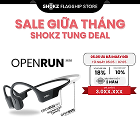 Mua Tai Nghe Bluetooth Thể Thao Dẫn Truyền Âm Thanh Qua Xương SHOKZ OPEN RUN MINI S803 - Hàng Chính Hãng - Kháng nước IP67 - Sạc nhanh- Pin sử dụng trong 8 tiếng