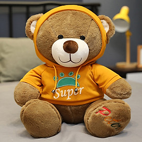 Gấu bông Gấu nâu Peter mặc áo Hoodie 40cm