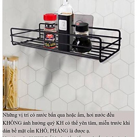 Kệ Chữ Nhật Dán Nhà Tắm Bằng Sắt Sơn Tỉnh Điện hs