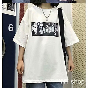 Áo thun in hình ÁO THUN, ÁO PHÔNG TAY LỠ UNISEX FORM RỘNG OVERSIZE ANIME NARUTO M32 giá siêu rẻ thời trang nam HOT