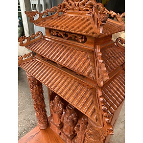 Mua Bàn thờ ông địa ông thần tài bằng gỗ hương siêu víp kt 61×69cm