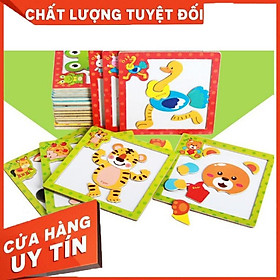 Tranh ghep gỗ nam châm cho bé