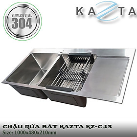 Mua Chậu rửa bát cao cấp KAZTA KZ-C43 inox SUS304 100x48cm