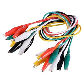 Mua Bộ 10 dây kẹp cá sấu 2 đầu lớn (Crocodile Clip)