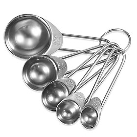 Mua Bộ 5 muỗng đo lường gia vị thép không gỉ cao cấp