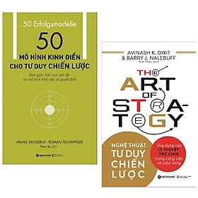 Combo sách kinh tế hay : 50 mô hình kinh điển cho tư duy chiến lược + Nghệ thuật tư duy chiến - Tặng kèm postcard GREEN LIFE