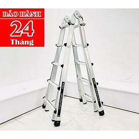 Mua Thang nhôm Rút Chữ A  Thang Rút trượt đa năng SUMIKA SKM405 - Chữ A cao nhất 2.5m  chữ I cao nhất 5.0m  tải trọng 300kg - Luôn Có Phụ Kiện Thay Thế