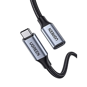 Dây cáp nối dài USB type C dài 0.5m vỏ bện nylon UGREEN US372 - Hàng nhập khẩu chính hãng
