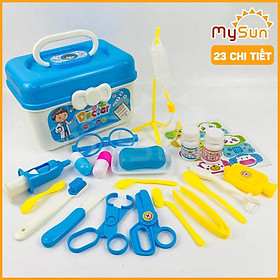 Bộ đồ chơi bác sĩ sỹ cho bé gái trai khám bệnh răng nha khoa cao cấp - Áo bác sĩ y tá hướng nghiệp MySun
