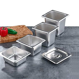 Khay buffet INOX cao cấp 1/6 độ sâu 15cm và 20cm