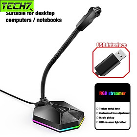 Microphone Led RGB TSP2012 kết nối USB cho máy tính - hàng nhập khẩu