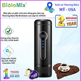 Mua Máy pha cà phê viên nén dùng pin cầm tay Biolomix CP010 công suất 56W  áp suất 15 - 18 bars - Hàng Nhập Khẩu
