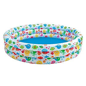Bộ Bể Bơi Intex 3 Tầng Kèm Phao Bơi Và Bóng (1m32 x 28cm)