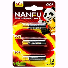Vỉ 3 Pin Kiềm AAA - Nanfu