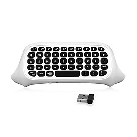2.4G Wireless Mini Chatpad Keyboard with 3.5mm Audio Jack Chat Message Keypad Replacement for XBox One/Slim/Elit