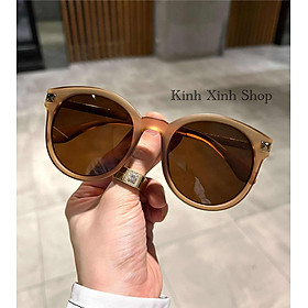 Kính râm đi đường chống nắng Mắt tròn sành điệu cho nữ