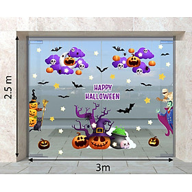 DECAL TRANG TRÍ HALLOWEEN 2023 COMBO SỐ 33