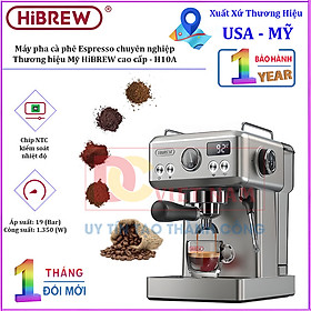 Mua Máy pha cà phê Espresso chuyên nghiệp  thương hiệu Mỹ HiBREW cao cấp - H10A - HÀNG CHÍNH HÃNG