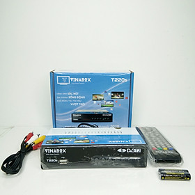 Mua combo tron bộ đầu thu dvb t2 vinabox t220s + anten khuếch đại + dây 15 mét   Hàng Chính Hãng.