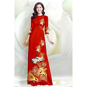 SÉT ÁO DÀI TRUYỀN THỐNG IN CHIM HẠT