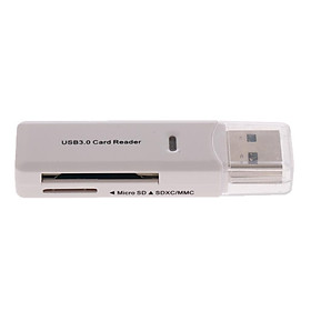 LED USB 3.0 SD Memory Card Reader SDHC SDXC TF Micro Mobile T-Flash