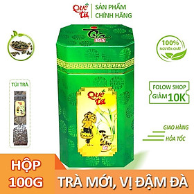 Trà ô long (o long, oolong, olong) cao cấp Quê Ta nguyên chất, là nguyên liệu làm trà sữa ngon – HỘP XANH 100g