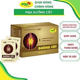 Dưỡng Cốt PQA Giúp Bồi Bổ Khí Huyết Thông Kinh Lạc Và Hỗ Trợ Giảm Đau Nhức Xương Khớp Hộp 25 Gói