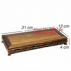 Mua Đế gỗ   đôn gỗ chữ nhật gỗ tự nhiên để đặt tượng   trang trí phong thủy