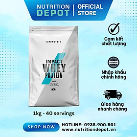 Sữa tăng cơ Impact Whey Protein Myprotein 1kg (40 lần dùng) - Nutrition Depot