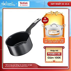 Nồi cán dài/ quánh Tefal Unlimited G2552802 16cm - Chống dính, báo nhiệt thông minh - Hàng chính hãng