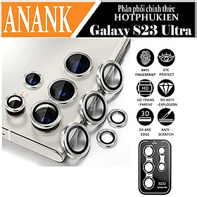Mua Tấm dán kính cường lực Camera cho Samsung Galaxy S23 Ultra hiệu ANANK - công nghệ kế dính tự động  mặt kính AGC sắc nét với độ cứng 9H  trang bị khung tự dán dễ dàng tự dán ở nhà - Hàng nhập khẩu