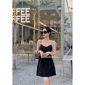 Đầm Hai Dây Đính Trai Wabisabi N0803