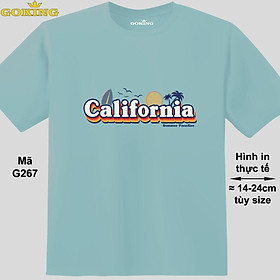 Carlifornia, mã G267. Áo thun siêu đẹp cho cả gia đình. Form unisex cho nam nữ, trẻ em, bé trai gái. Quà tặng ý nghĩa