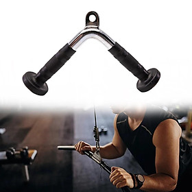 Tricep Press Push Down Bar V Shaped Bar Bar Rubber Handgrips Non Slip Handle Exercise Handle Gym Pull Down Cable Machine Attachment