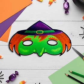 Mặt Nạ Hóa Trang Halloween - Hoàng Thu HT7483 - Phù Thủy