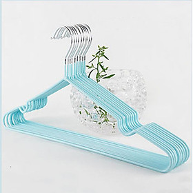 Mua Combo 10 Móc Quần Áo Inox Người Lớn Dày Cao Cấp Bọc Nhựa Chống Bay Hằn Quần Áo