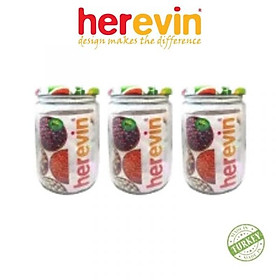 Mua  GIFT  Bộ 3 Hũ Thủy Tinh Nắp Thiếc Herevin 425ml - HEHU332357-807