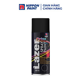 Sơn xịt đa năng Pylox Lazer  - N212 MATT BLACK - Chính hãng NIPPON PAINT - Dung tích 400ml